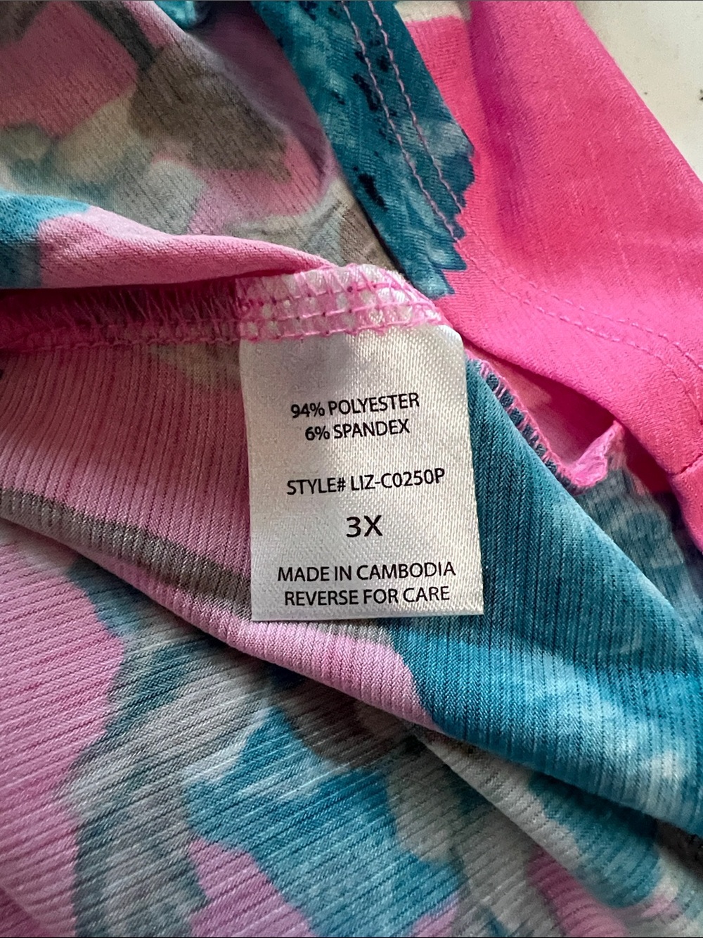 Dear Scarlett Pink Floral V-Neck Roll-Sleeve Tunic - Picture 6 of 6